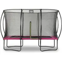 Exit Silhouette Trampoline 244x366cm – Sur pieds – Rectangulaire – Trampoline de Jardin – Rose