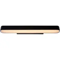 Lucide MADELON - Wandleuchte Badezimmer - LED - 1x9W 2700K - IP44 - Schwarz