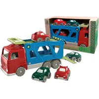 Androni Giocattoli Kit camion porte-autos avec quatre voitures
