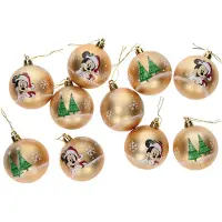 Safta Arditex WD13424 décoration de Noël Boules de décoration de noël Polyéthylène Or, Multicolore 10 pièce(s)