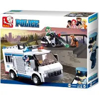 Sluban Police M38-B0652 Voiture de prison et voleur en fuite