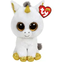 Ty Beanie Boo Beanie Boos Pegasus licorne blanc/or 24cm peluche