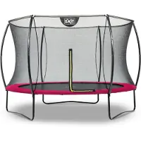Exit Silhouette Trampoline ø305cm – Sur pieds – Rond – Trampoline de Jardin – pour Enfants – Rose