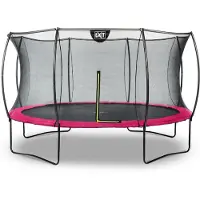 Exit Silhouette Trampoline ø366cm – Sur pieds – Rond – Trampoline de Jardin – pour Enfants – Rose