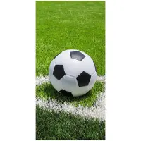 Sweet Home Serviette de bain football (140 x 70 cm)