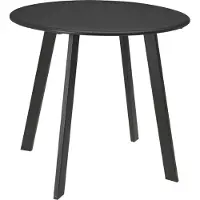 Pro Garden Table d'appoint rondeØ 50 x 45 cm - Gris foncé