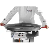 Super Merchant Poêle à paella acier plat 600x40 mm