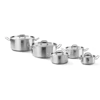Hendi Cocotte - avec couvercle, Kitchen Line, 4,9L, ⌀240x(H)110mm