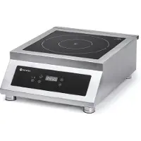 Hendi Cuisinière à induction modèle 5000 D, Profi Line, 400V/5000W, 398x525x(H)175mm