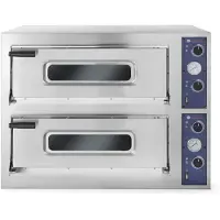 Hendi Four à pizza Basic 44, 2 chambres, 400V/9400W, 975x930x(H)742mm