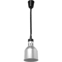 Hendi Lampe chauffante réglable en hauteur, cylindrique, argent, 230V/250W, 175x(H)250mm