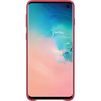 Samsung lederen cover - rood - Galaxy S10