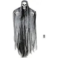 Finidi Décoration à suspendre faucheuse Halloween 90 cm Taille Unique