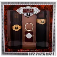 Cuba Original Gold Set Eau de Toilette 100 ml + aftershave spray 100 ml + key ring