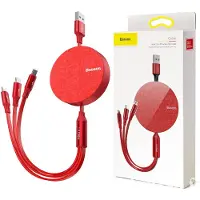 Baseus USB Kabel micro USB für iPhone USB Typ C Ladekabel Datenkabel 3.5A 35cm - 1,2m grau