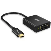 Choetech Adaptateur jetable HUB USB type C vers VGA noir (HUB-V01)