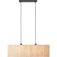 Brilliant Lustre Wimea 2xE27 60 W noir/naturel