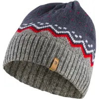 Fjällräven - Bonnet à revers - Övik Knit Hat Navy en Laine
