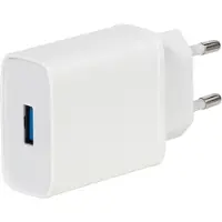 Vivanco ViVancoTCVVUSBQC3018W Chargeur de téléphone portable avec fonction de charge rapide USB-A blanc (60807)