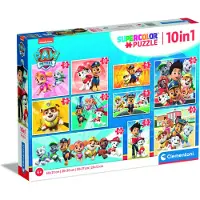 Clementoni puzzle 10en1 SuperKolor Paw Patrol 20270