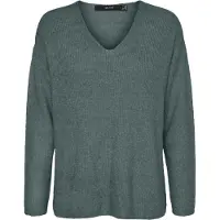 Vero Moda Pull-over 'Lefile' vert foncé