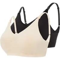 Mamalicious Soutien-gorge d’allaitement 'MLIlja' beige clair / noir