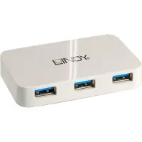 Lindy hub usb 3.0 basic 4 ports blanc