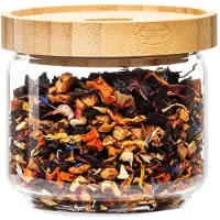 Klarstein Bocal empilable avec couvercle en bambou 300 ml empilable hermétique