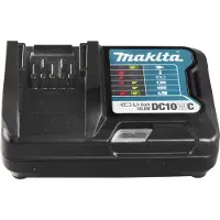Makita DC10WC Chargeur de batterie coulissante 10.8V Li-Ion avec système de refroidissement passif