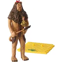 Noble Collection Der Zauberer von Oz Bendyfigs Biegefigur Lion lâche (avec son insigne de courage) 19 cm NOB3041