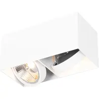 QAZQA Spot design avec AR111 rectangulaire 2 lumières - Box