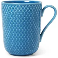 Lyngby Porcelæn Rhombe Color Mug With Handle-33 Cl Mug Bleu