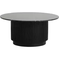 Nordal Table basse Erie - blanc Ø90cm