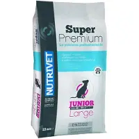 Nutrivet Super Premium Croquettes Chien Junior 34/16 Grande 15 Kg