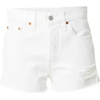 Levi's 501 Original Denim Shorts Blanc 24 Femme