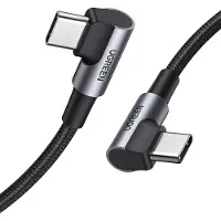 UGREEN Usb-C to Usb-C Angle Cable Us323, Pd, 3A 60W, 1M (Noir)