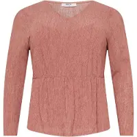 ABOUT YOU Curvy T-shirt 'Hilka' rouge foncé