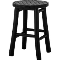 Bloomingville Tabouret Bilbo | Noir | Bambou | 82053720