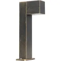 QAZQA Lampe d'extérieur sur pied industrielle or antique 35 cm IP44 - Baleno