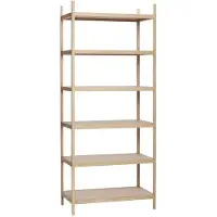 Hubsch Armoire de rangement en bois avec 6 étagères