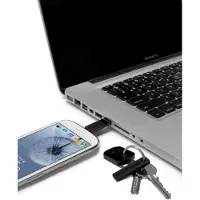 Bluelounge Kii - Adaptateur de recharge/données - USB mâle pour Micro-USB Type A mâle - blanc
