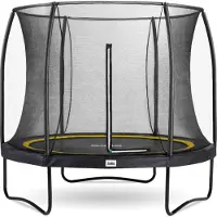 Salta Comfort Edition - Ø 213cm - Rond Noir - Filet de Sécurité