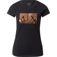 Armani Exchange T-shirt cuivre / noir