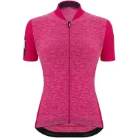 Santini Colore Puro Short Sleeve Jersey Rose L Femme