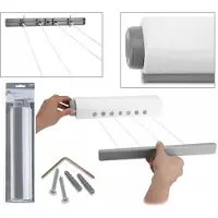 Huismerk Séchoir à linge mural | corde à linge | Séchoir mural extensible enroulable automatique avec 4 cordes