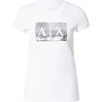Armani Exchange T-shirt argent / blanc