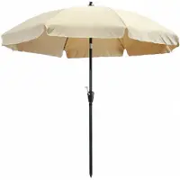 Madison Parasol Lanzarote 250 cm Rond Ecru