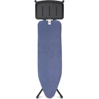 Brabantia B AVEC REPOSE-FER POUR GÉNÉRATEUR À VAPEUR - 124 X 38 CM - DENIM BLUE