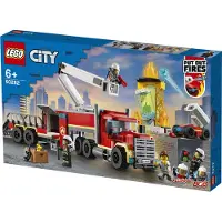 LEGO 60282 City Centre d'intervention mobile des pompiers avec camion de pompier jouet