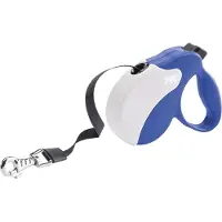 Ferplast Amigo Tape Dog Leash Blanc,Bleu S